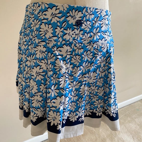 Lilly Pulitzer Annora Luxletic UPF50+ Lunar Blue Palm Beach Petals Print Size S - Picture 7 of 11